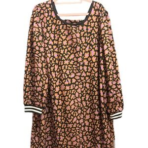 ELOQUII Printed LS Mini Dress Size 20